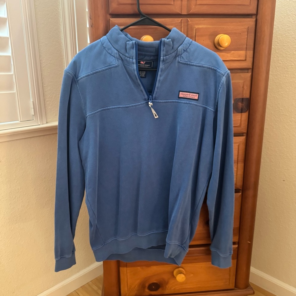 Vineyard Vines Blue Quarter-Zip Pullover